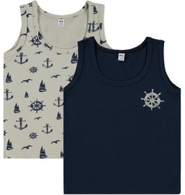 Resim Civil Boys Erkek Çocuk Sailor 2-12 Yaş 2'li Atlet - Standart / 12-13 Yaş 