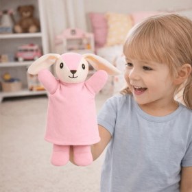 Resim Mini Mini Ilk Oyun Arkadaşım Peluş El Kuklası - Tavşan 