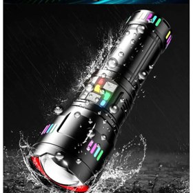 Resim Pro F-3002 Alüminyum Tg Led Gece Şeritli Type-c Şarjlı El Feneri 