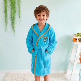 Resim Kadife Çocuk Bornoz Cool Koala 5-6 yaş 