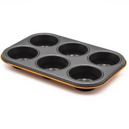 Resim Aryıldız 6'lı Muffin Kalıbı Turuncu 