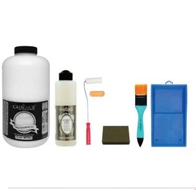 Resim Cadence 2 Litre Beyaz + 500Ml Ultimate Glaze Parlak Vernik Set 