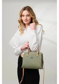 Resim Just Polo Kadın Günlük Kullanıma Uygun Ayarlanabilir Askılı Şık El & Omuz Çantası Shoulder Bag Yeşil 
