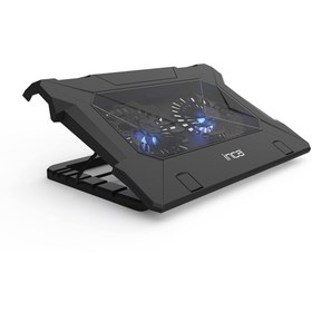 Resim Inca Inc-021rx Ergonomıc Double Fan + Stand + With Rubber Sılent Notebook Cooler Black 