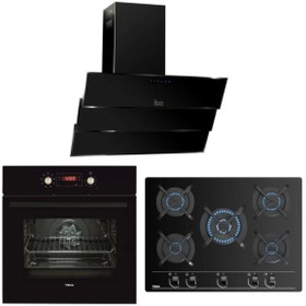 Resim Teka Chef 10 Siyah Ankastre Set ( Hak 629 Buhar Destekli - Gbc 75030 Kbc Bk - Tvt 90) 