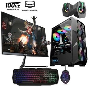 Resim İzoly Cosmic X i5-3470 16 GB 512 GB SSD 8 GB RT580 24'' Dos Masaüstü Oyuncu Bilgisayarı 