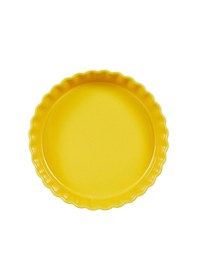 Resim Emile Henry Tart-Börek Fırın Kabı Yuvarlak 24 cm Mat Sarı/Provenc Mat Sarı 