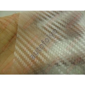 Resim Karbon Folyo Transparan Kendinden Yapışkanlı 127 Cm X 1 Metre 