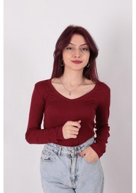 Resim Busem S0015897 Kadın Bluz Bordo 