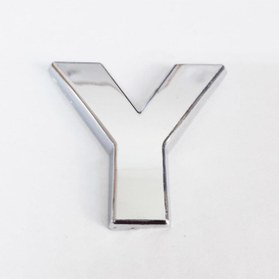 Resim NERM Cemax Y Harfi 3,75 cm Krom Yapışkanlı 