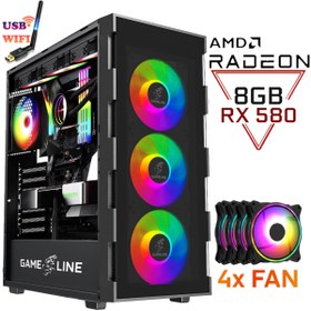 Resim METSA Xr36 Ryzen 5 5500 32gb Ddr4 500gb Ssd Rx580 8gb 256bit Oyuncu Masaüstü Bilgisayar 