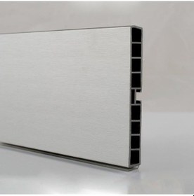 Resim Baza Pvc Profil 120mm Kaplamalı Alüminyum Silver 