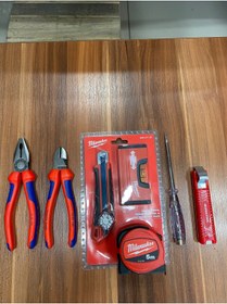 Resim Genel Markalar 7 Parça Profesyonel El Aleti Seti Milwaukee , Izeltaş Set Made In Germany 