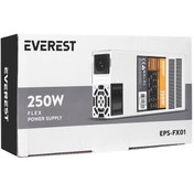 Resim Everest EPS-FX01, Peak 250W, 4cm Fan, İnce Uzun, 41 x 81 x 150mm, Flex Power Supply (PSU) 