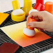 Resim Şablon Fırçası ve Sünger Pouncer - Islak & Kuru Kullanım için Karışık Renk Mürekkep Dabber, El Sanatları, Scrapbooking, Kart Yapımı & Karışık Medya Sanatı - Kabak Sap Tasarımı 
