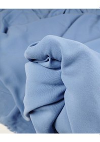 Resim Mavi Renkte Krep Kumaş En 140 Cm X Boy 100 Cm -9572 Mavi 