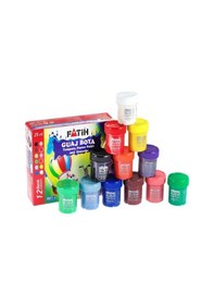 Resim Guaj Boya 12 Renk 25 Ml 1 Paket Fatih Guaj Boya Seti 12 Li Su Bazlı Şişe İçerisinde Okul Resim 12 Renk Çok Renkli 