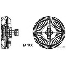 Resim BEHR 8MV376734-381 FAN TERMIGI LANDROVER RANGE ROVER III 3.0 D 4× 