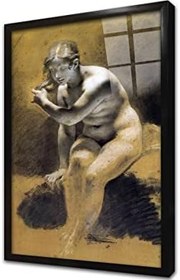 Resim Bathing venus Çerçeveli Cam Tablo 20x30 cm CB22389 