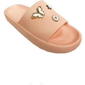 Resim Lorin 2408-24 Taşlı Suya Dayanıklı Kadın Terlik Pudra 