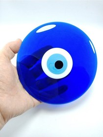 Resim Cam Nazar Boncuğu Deliksiz 15 Cm Ev Dekoru El Yapımı Hediyelik Eş 