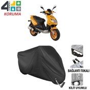 Resim Keeway Focus 150 Motosiklet Brandası ( Kilit Uyumlu - Siyah 
