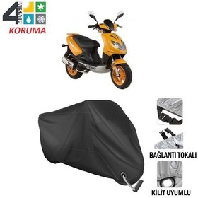 Resim Keeway Focus 150 Motosiklet Brandası ( Kilit Uyumlu - Siyah 