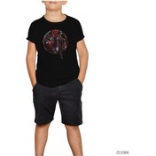 Resim Deadpool Distorted Siyah Çocuk Tişört Siyah 