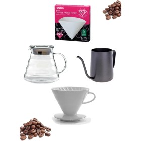 Resim BLACK GOAT Barista Drip Filter Coffee Set (4'lü Set) - Beyaz 