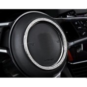 Resim Porsche Direksiyon Logo Kristal Taş Çerçeve Krom Metal (528097644) 