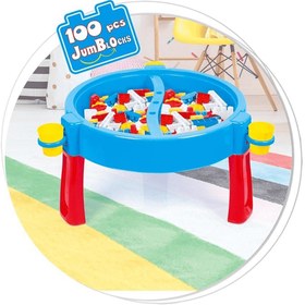 Resim Dolu Oyuncak 100 Parça Mega Bloklu Aktivite Masası - Standart / Standart 