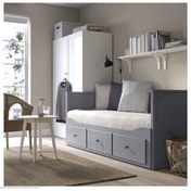 Resim IKEA Hemnes Gri Divan 80x200 Cm Divan Ve Saklama Alanı 