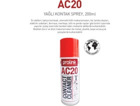 Resim Prolink AC20 Yağlı Kontak Sprey Prolink Temizleyici Yağlayıcı 
