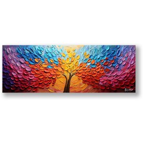 Resim Gökkuşağı Ağacı - 140x50 