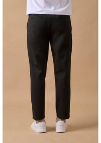 Resim Braccas Erkek Slim Fit Orta Bel Siyah Pantolon Siyah 