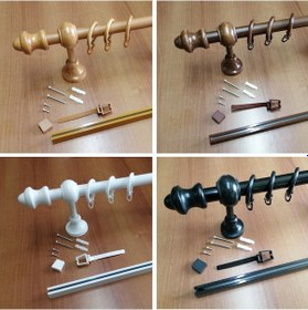 Resim Rustik Ahşap Perde Askısı / Borusu / Rayı (Raylı Veya Raysız) 