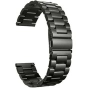 Resim Teleplus Amazfit Gtr Lite 47mm Kordon Metal Sıralı Krd04 22mm 