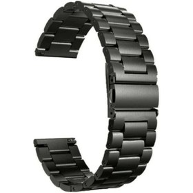 Resim Teleplus Amazfit Gtr Lite 47mm Kordon Metal Sıralı Krd04 22mm 