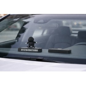 Resim cabbaroğlu ticaret Hareketli Kayan Panda Kaykay Numaratör Oto Araç Kaykay Numaratör Torpido Üstü Siyah 