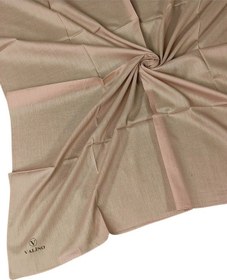 Resim Mim Eşarp Valino Organik Pamuk Düz Renk Eşarp 100x100 Cm - Doğal Ve Nefes Alabilen Kumaş Gold 