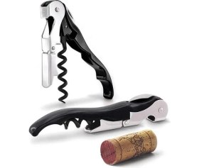 Resim Optana Paslanmaz Çelik Metal Tirbüşon Şişe Kapak Açıcı Fonksiyonlu Profesyonel Şişe Gazoz Şarap Kapak Açıcı 