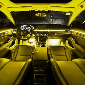 Resim C9 Araç Içi Neon Ledi Torpido Ledi 5 Metre Ip Neon Sarı 