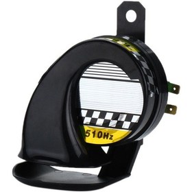 Resim Jeemson 12v Sıfır Suya Dayanıklı Bisiklet Kamyon Araçlar İçin 130db Abs Metal Snail Klakson Siyah 