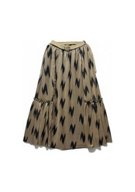 Resim Eren Style Şifon Lastikli Etek 95 Cm - 38-50 Vizon 