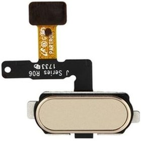 Resim Samsung Uyumlu Galaxy J7 Pro 2017 J730 Home Tuş Bordu Filmi Gold 