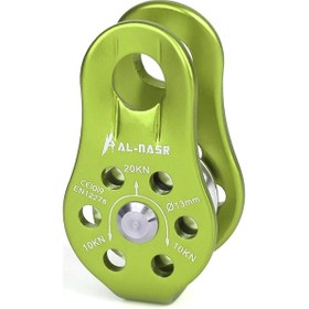 Resim Neevoyu Alüminyum Alyuminyum Tekerlek, Dağcılık Kurtarma Taşıma, 20kn Yük Dayanımı, Dış Mekan Spor Ve Kurtarma Ekipmanı Yeşil 