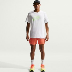 Resim Nike Dri-Fit Run Swoosh Erkek Beyaz Koşu T-Shirt IH4238-103 