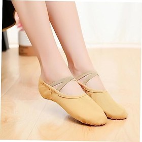 Resim LALAFINA 1 Çift yumuşak taban dans ayakkabıları kadınlar için yumuşak tabanlı terlikler çocuklar için terlikler erkekler için terlik Bale ayakkabıları cep ayakkabı yoga Spor ayakkabıları 