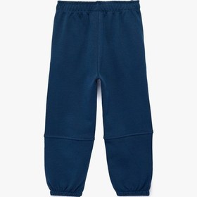 Resim Koton Şardonlu Pamuklu Beli Lastikli Oversize Jogger Eşofman Altı Lacivert 6smb40060tk Lacivert 