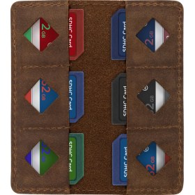 Resim Megagear Deri Sd Kart Tutucu 